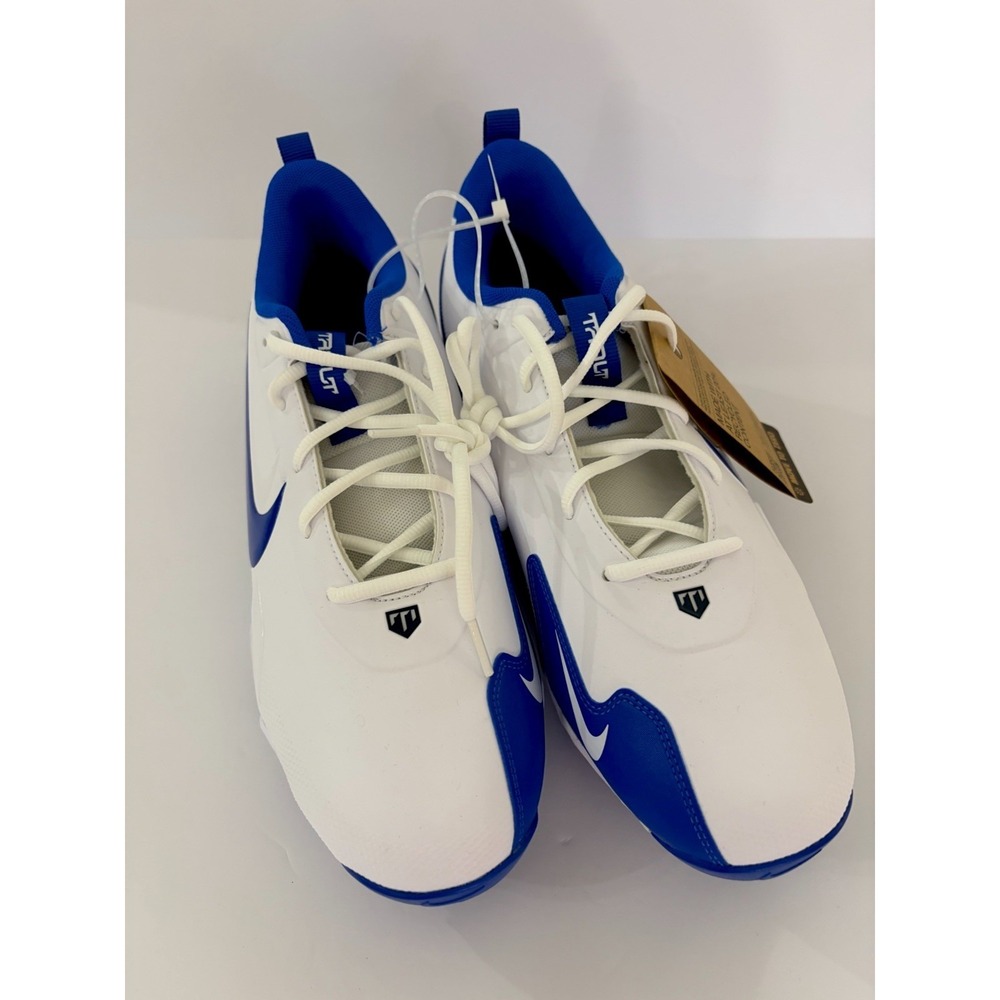 Nike Force‎ Trout 9 Keystone baseball cleats White & Blue SZ 12 FB9728-105 NWTNB